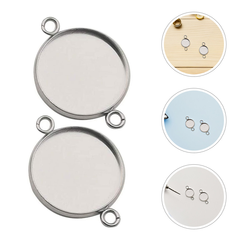 20 Peças Conectores de Cabochã - Bezels Set Pendant avaliação e preço
